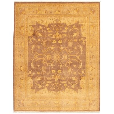 One-of-a-Kind Dhanjay Hand-Knotted New Age 8'1" x 10' Wool Area Rug in Yellow/Brown - Image 0