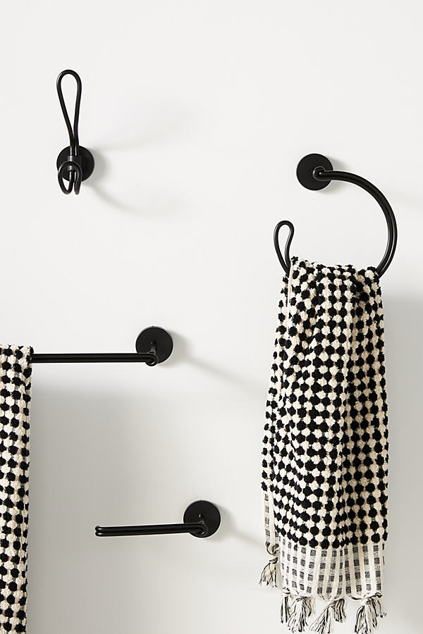 Chambliss Towel Ring By Anthropologie in Black - Image 0