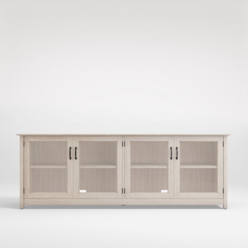 Gass / Ainsworth Pickled Media Console, Oak, 85" - Made to Order - Image 0