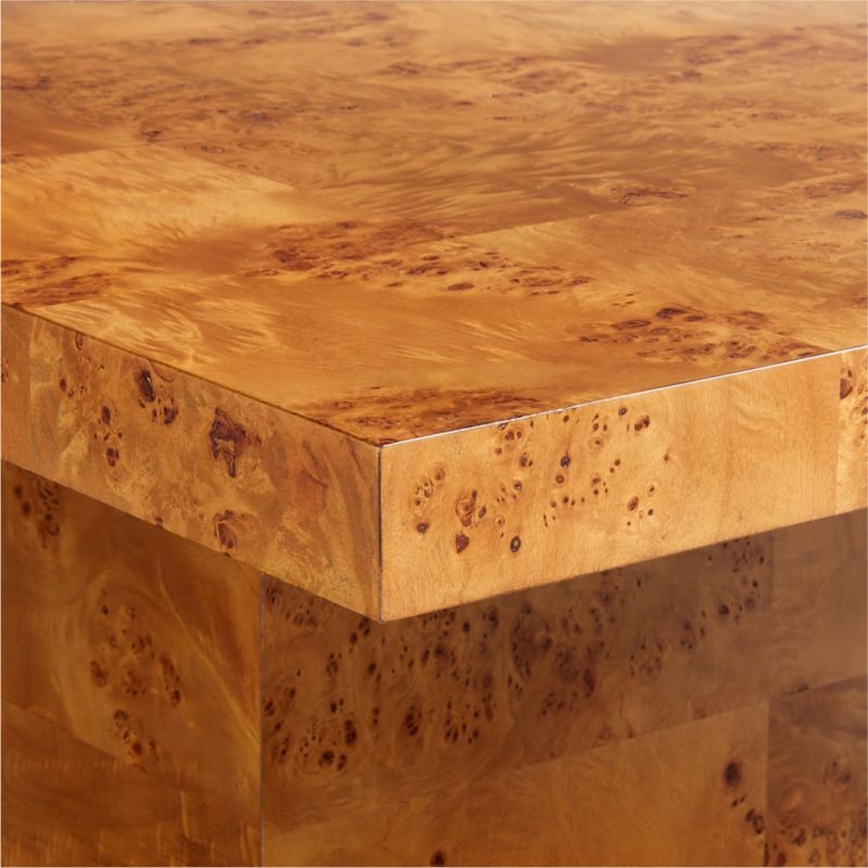 Ambrose 26" Mappa Burl Wood Nightstand - Image 4