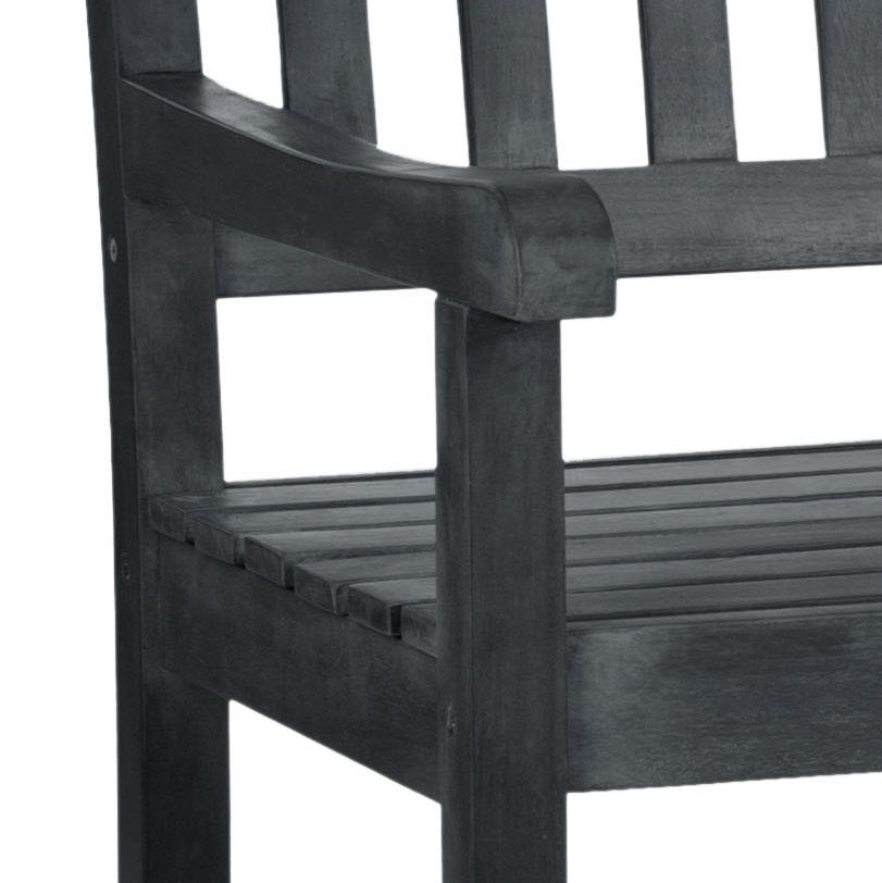Mischa Bench - Dark Slate Grey - Safavieh - Image 4
