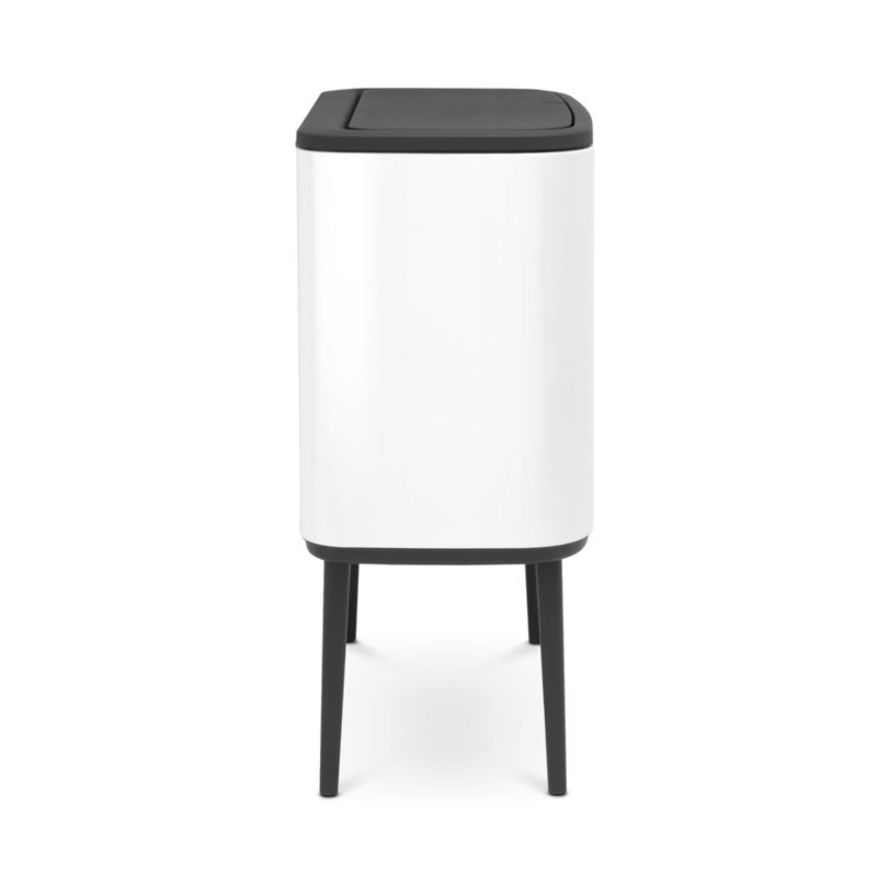 Brabantia Bo Touch Top Trash Can, Dual Compartment, White, 3 + 6 Gallon - Image 8