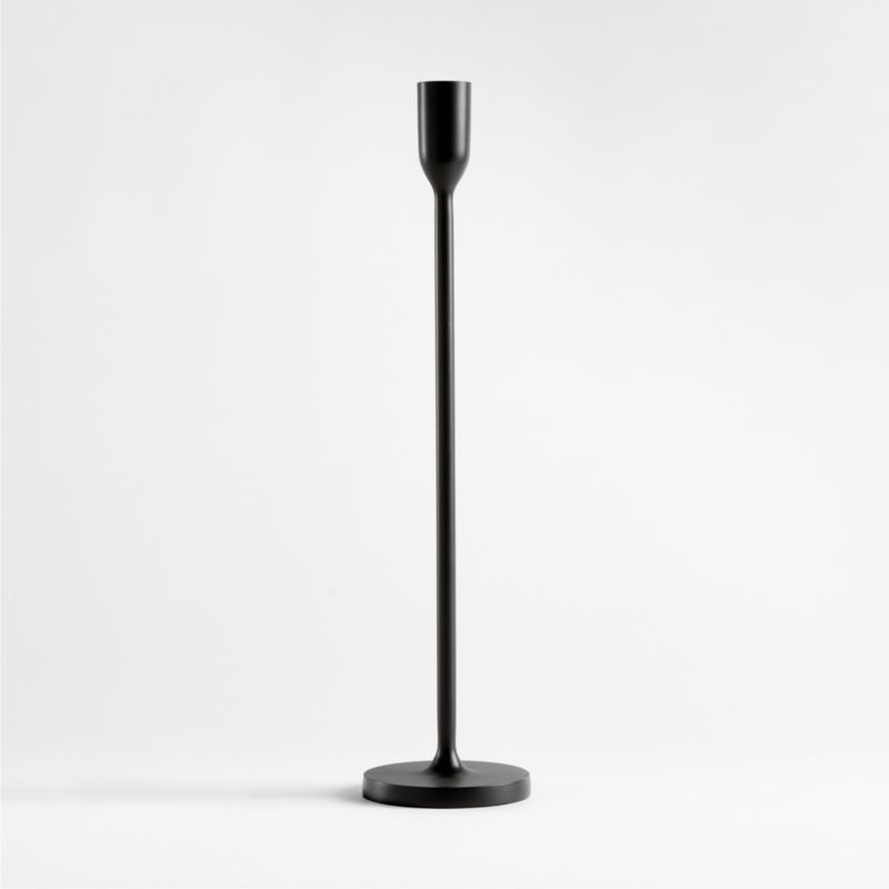 Megs Medium Black Taper Candle Holder 11" by Leanne Ford - Image 3