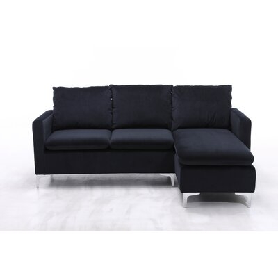 Halimah 77.4" Right Hand Facing Sectional with Ottoman - Image 0