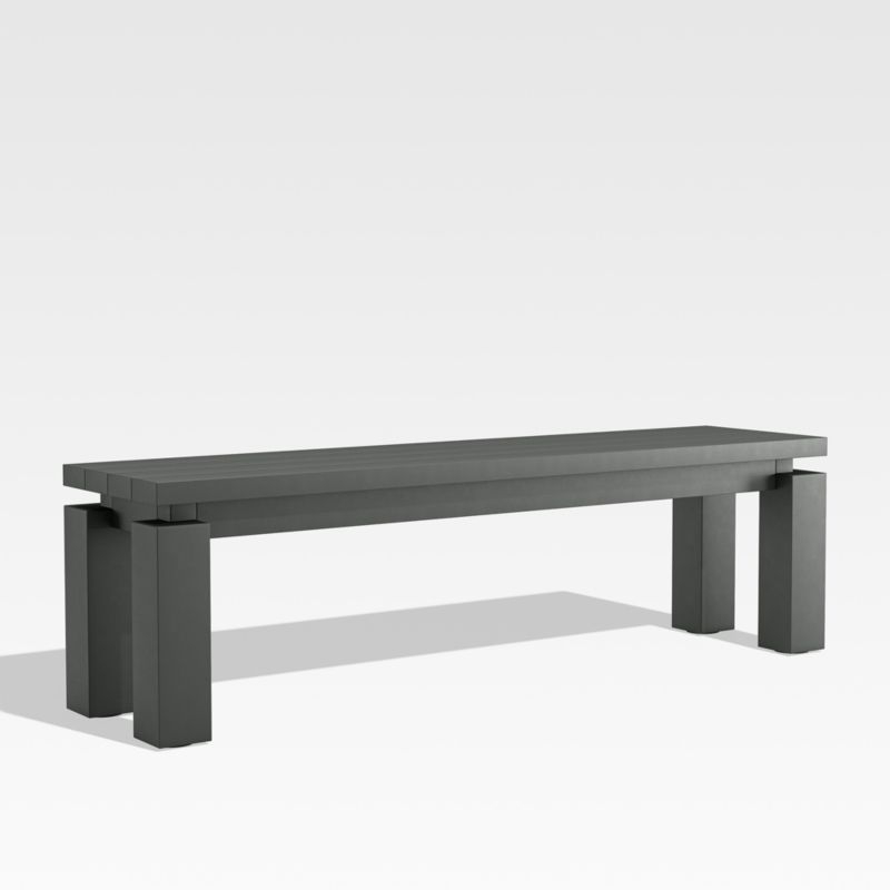 Walker Metal Outdoor Dining Bench - Image 2
