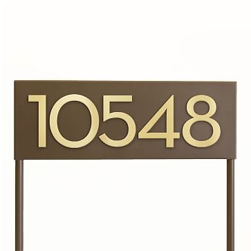 hi Neighbor Yard Sign with Magnetic Wasatch House Numbers, White/Black - Image 1