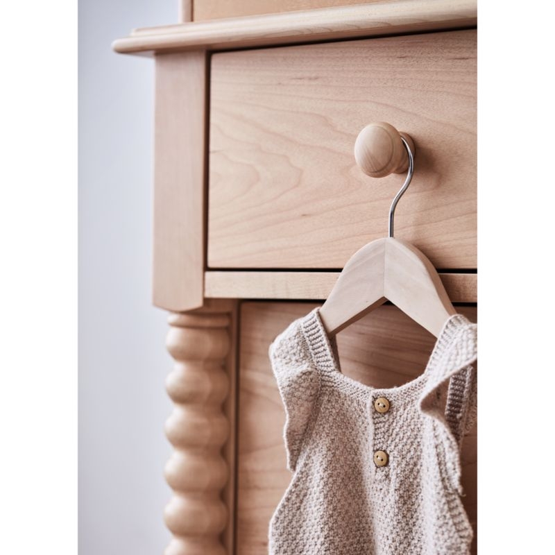 Jenny Lind 54" Maple Wood Wide 7-Drawer Kids Dresser - Image 2