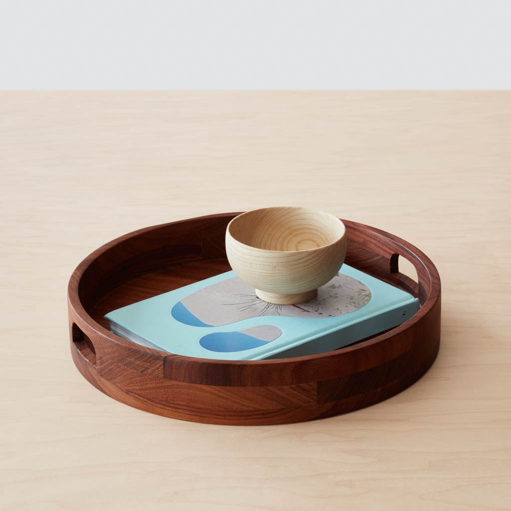 The Citizenry Tikal Round Wood Tray | Mahogany - Image 3