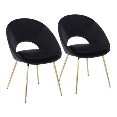 Fintan Velvet Upholstered Arm Chair - set of 2 - Image 0