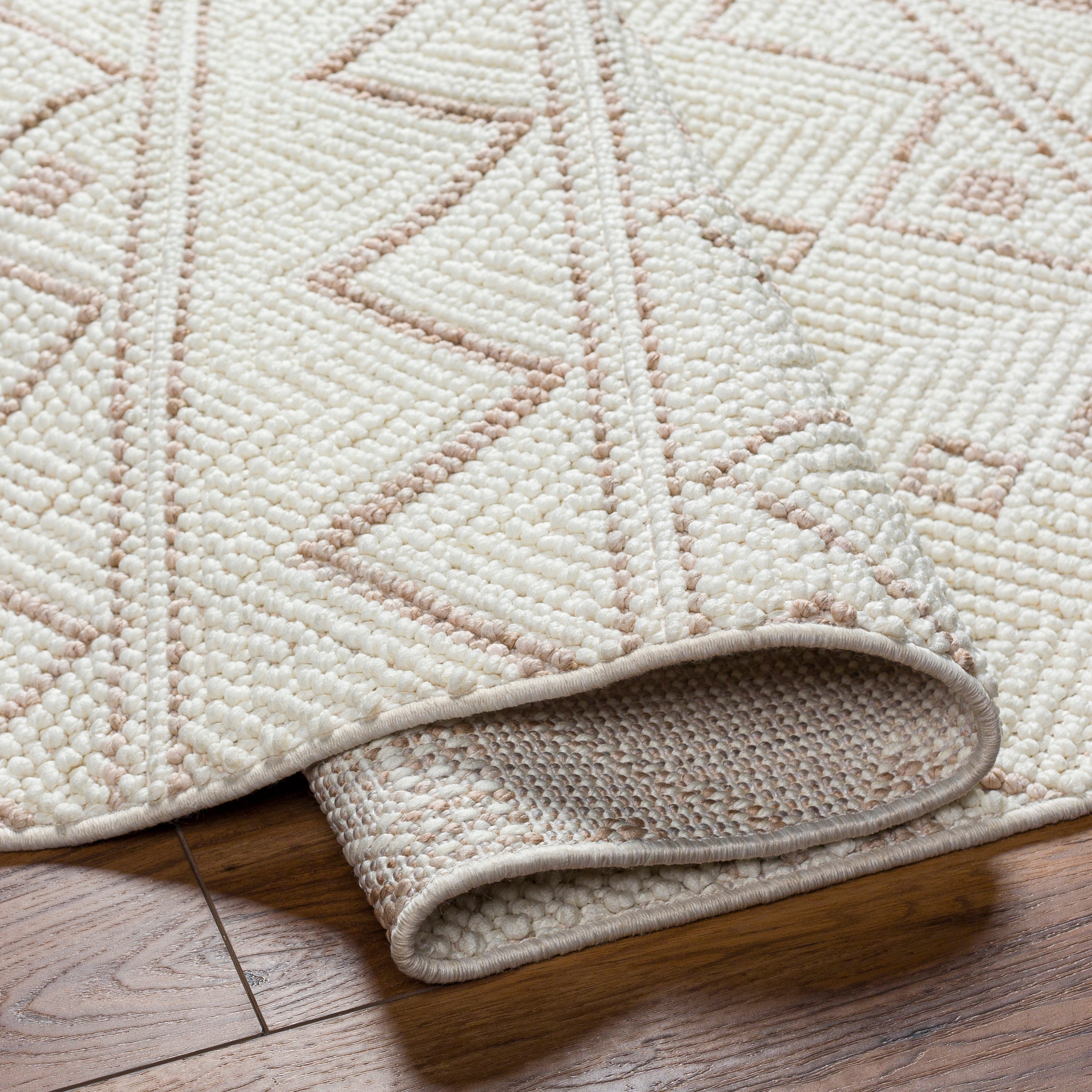 New Delhi Beige Indoor 8'11" x 12' Machine Woven Rug - Image 4