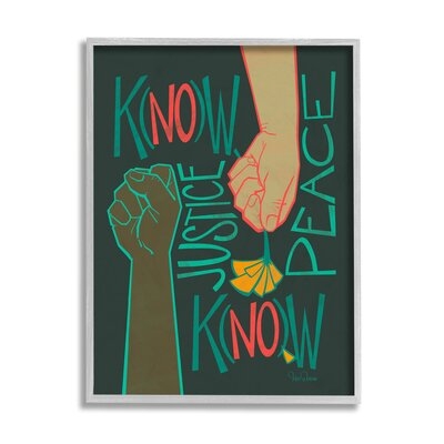 Know Justice, Know Peace Hands In Social Statement - Image 0