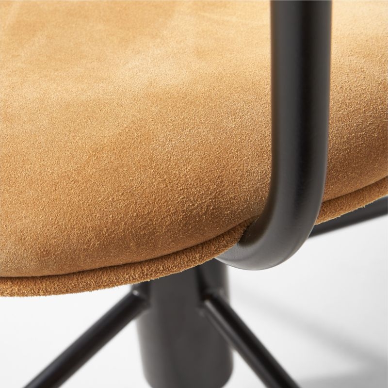 Nyle Suede Office Chair - Image 5