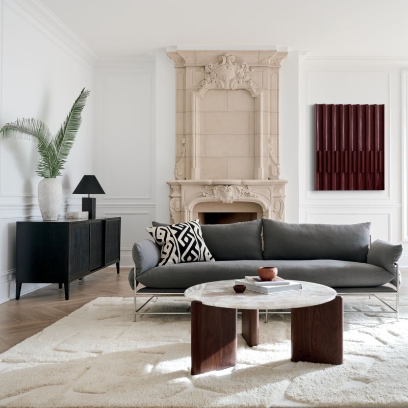 Sway Hand-Tufted Neutral Wool Area Rug 9'x12' - Image 3