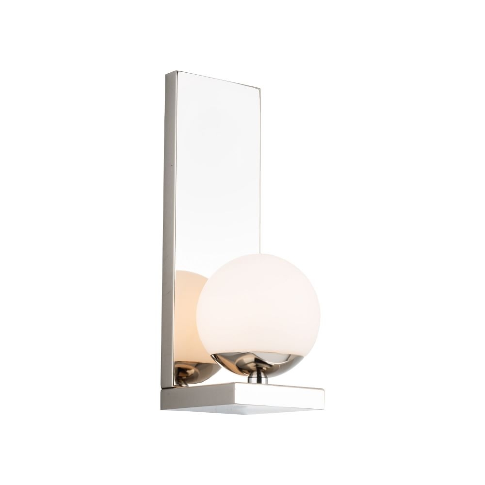 round 1 light sconce 14", Polished Nickel - Image 0