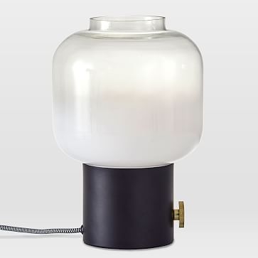 Glass Jar Table Lamp, Brass - Image 3
