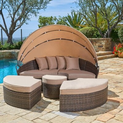 Behling Canopy Patio Daybed with Cushions - Image 0