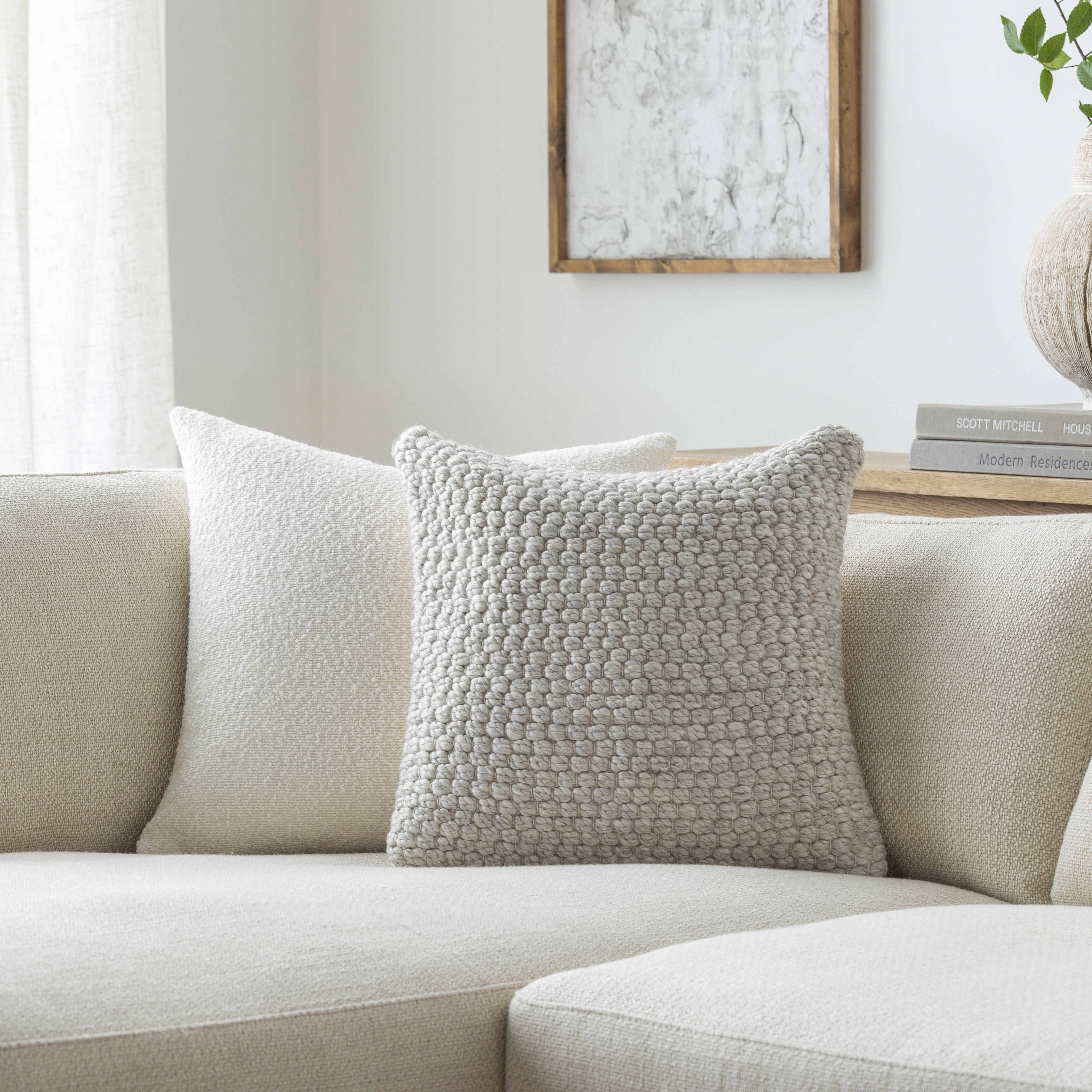 Kolapur KOL-001 18"L x 18"W Pillow Cover - Image 1