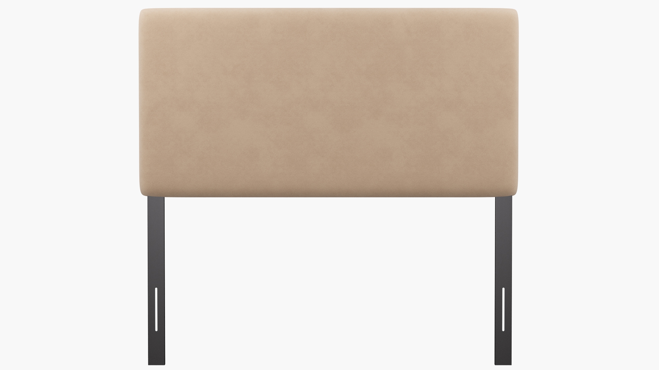 Square Back Headboard, Pearl Classic Velvet, Full - Image 1
