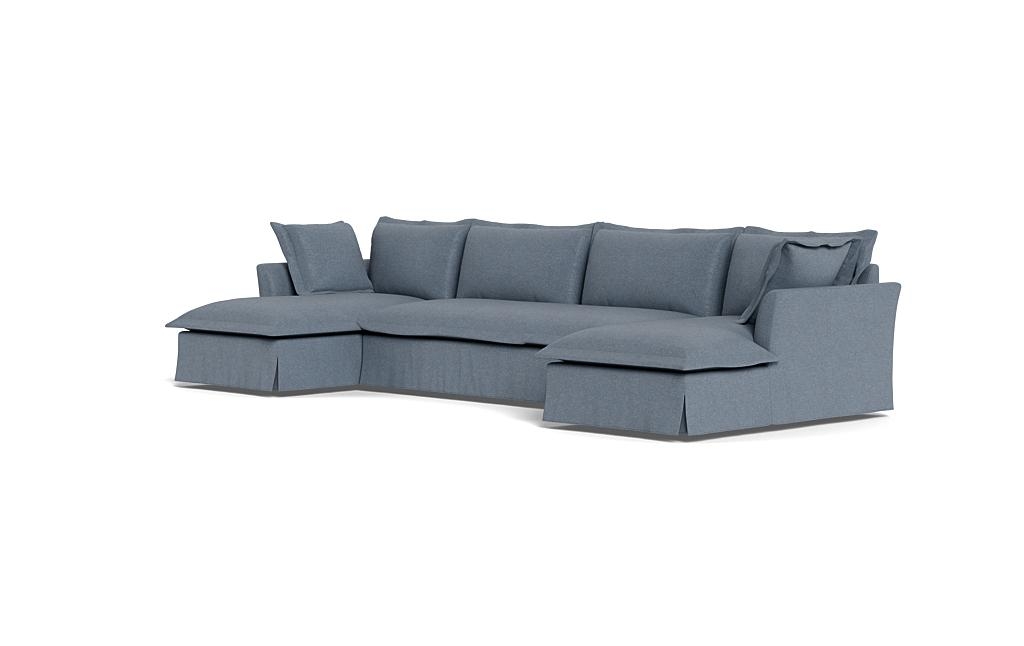 Skylar Slipcovered 3 Piece (4 Seat) U Chaise Sectional - Image 2