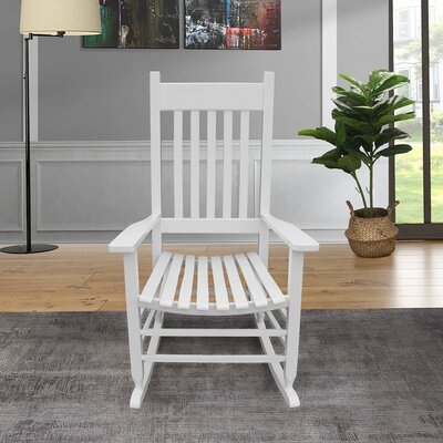 Wooden Porch Rocker Chair WHITE - Image 0