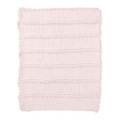 Super Chunky Knit Throw, 45"x55", Powdered Blush - Image 2