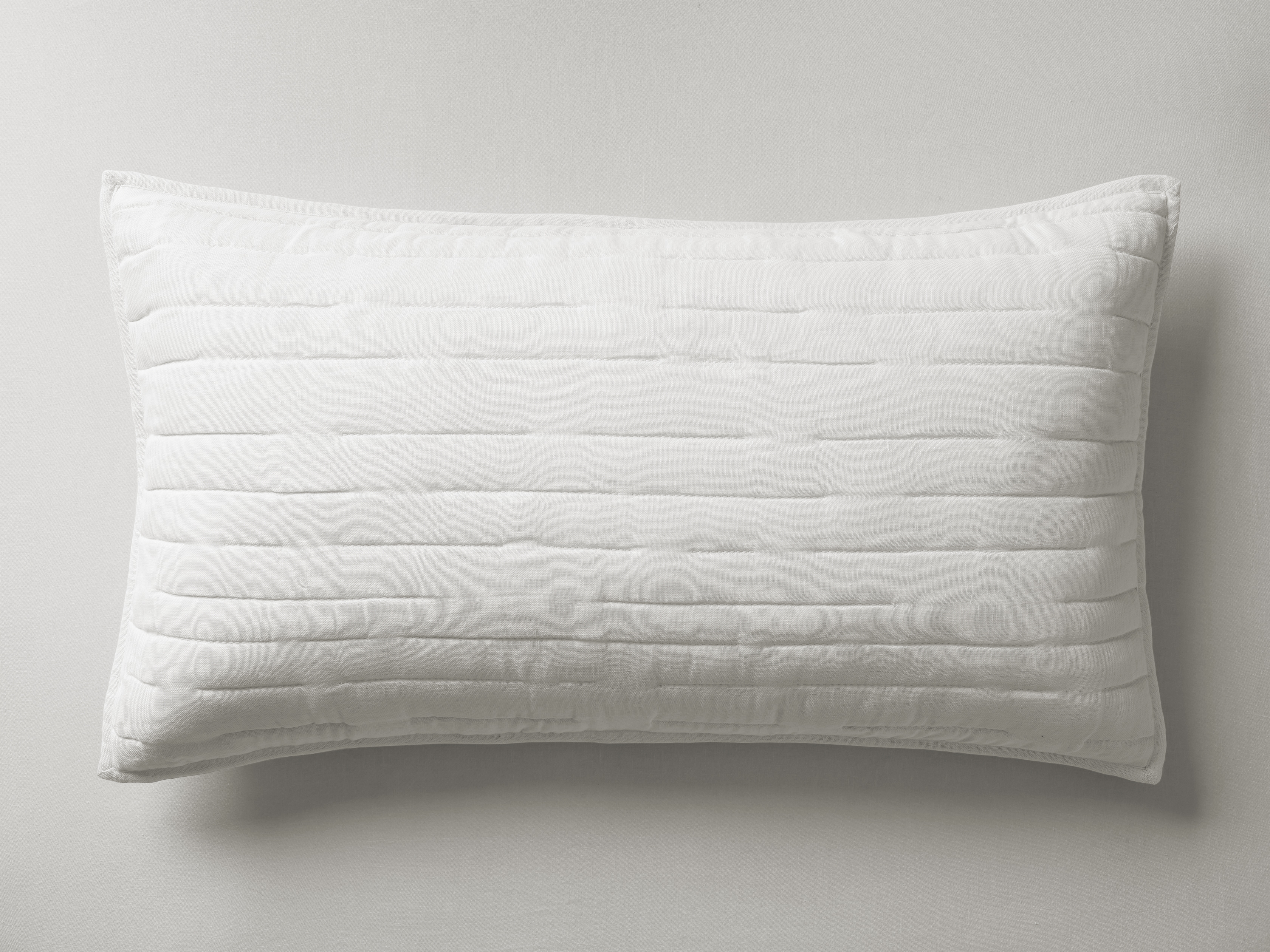 Selkie Sham Linen King in White  Ivory  - Image 0