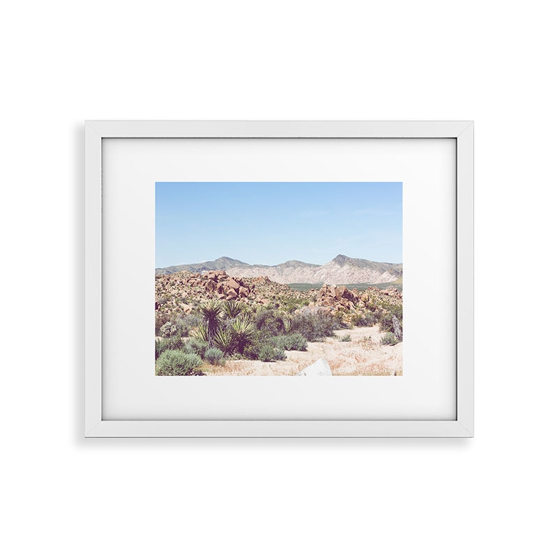 Joshua Tree Vista by Ann Hudec - Framed Art Print Modern White 8" x 10" - Image 0