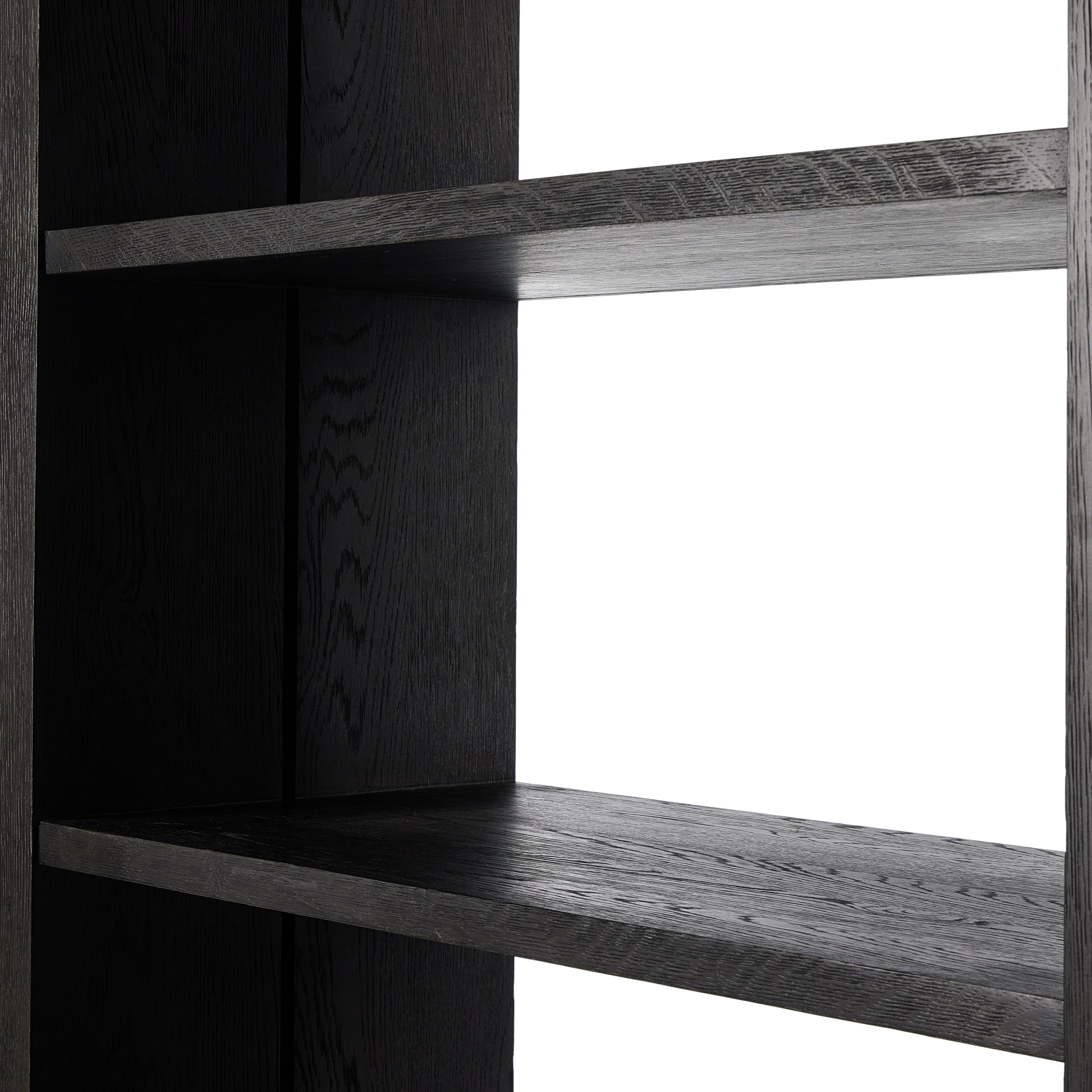 Warby Bookshelf-Worn Black Veneer - Image 9