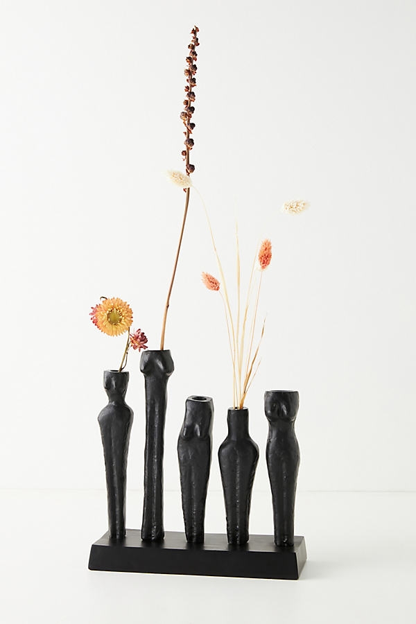 Thalia Bud Vase Set By Anthropologie in Black - Image 0