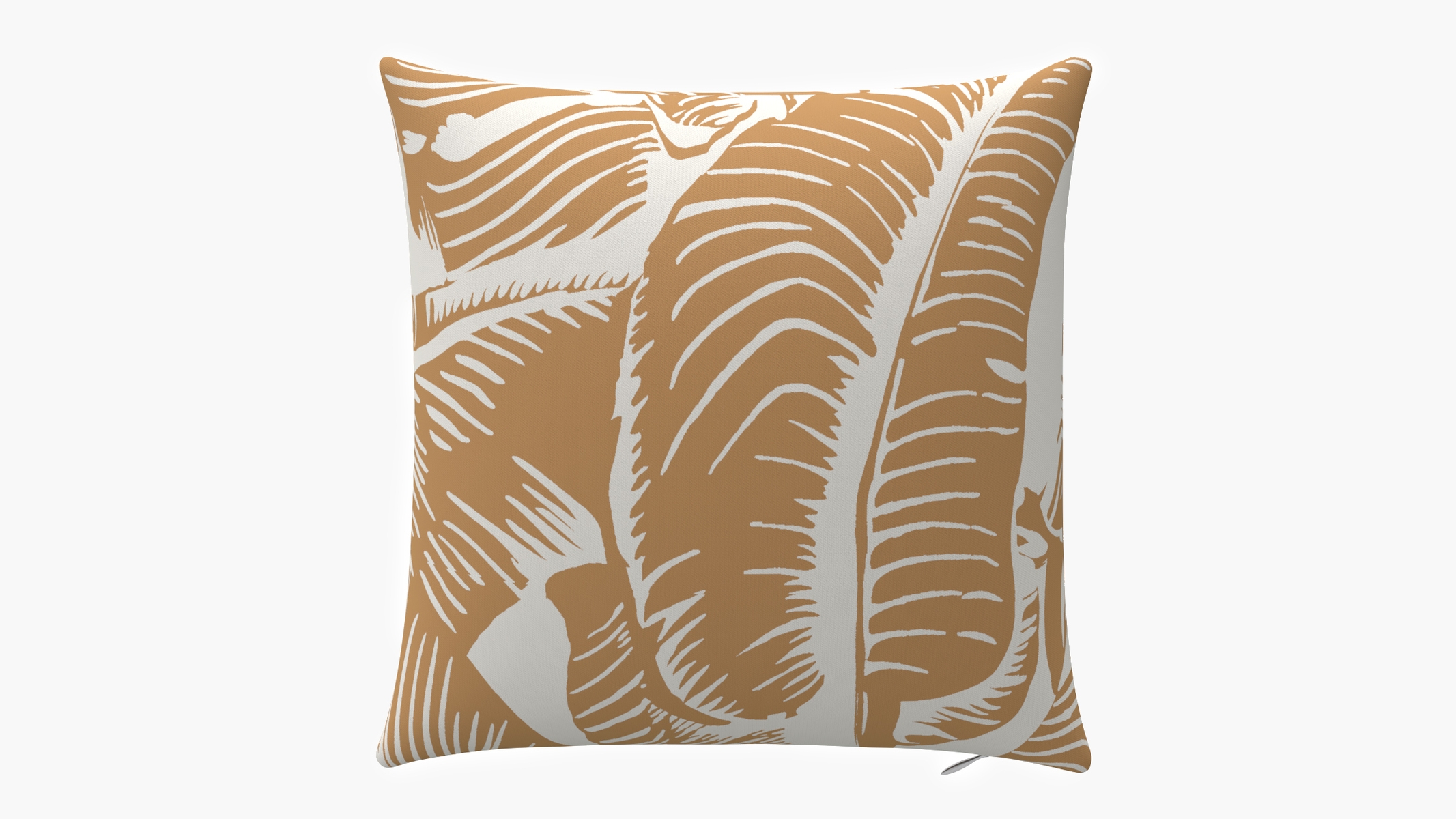 Outdoor 22" Throw Pillow, Caramel Martinique® Encore, 22" x 22" - Image 0