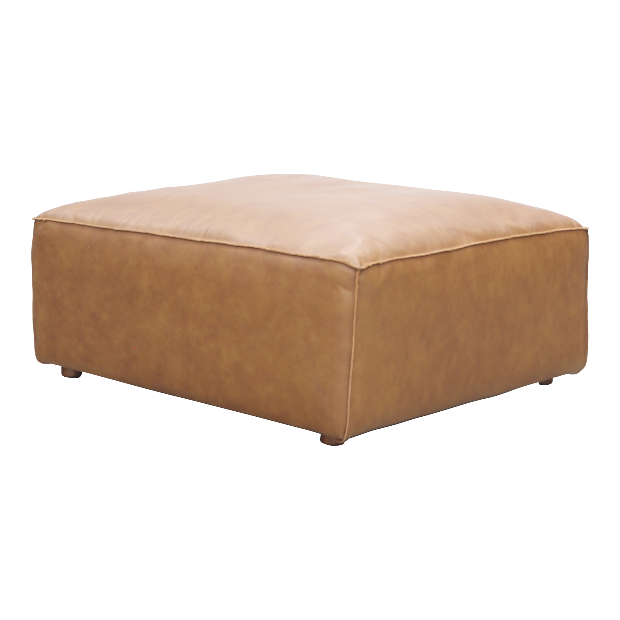 Form Ottoman Sonoran Tan Leather - Image 1