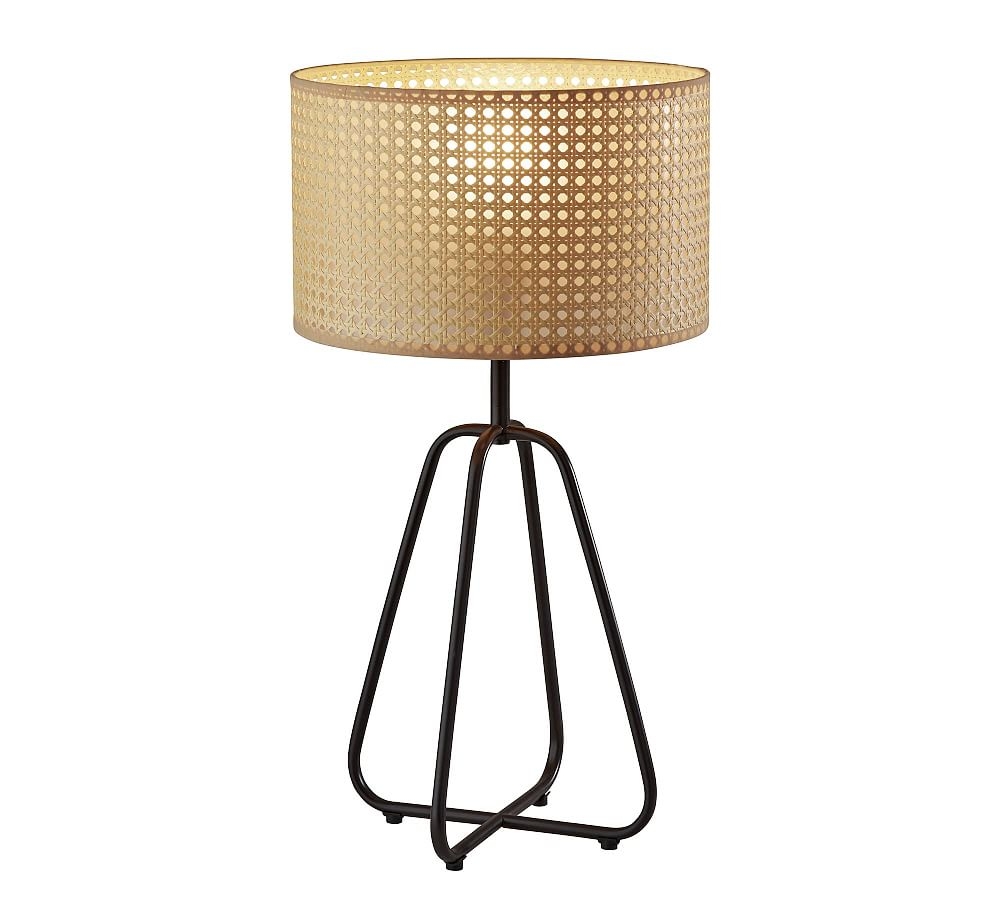 Abacus Cane Table Lamp, Antique Bronze - Image 0