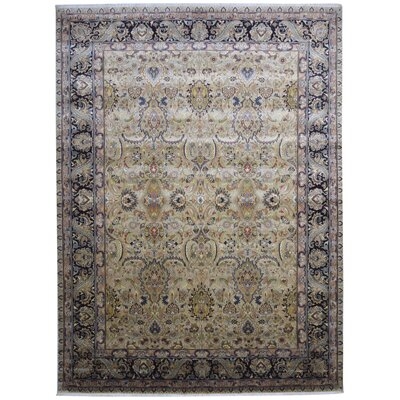 One Of A Kind  Hand-Knotted Persian 9' X 12' Oriental Wool Green Rug - Image 0