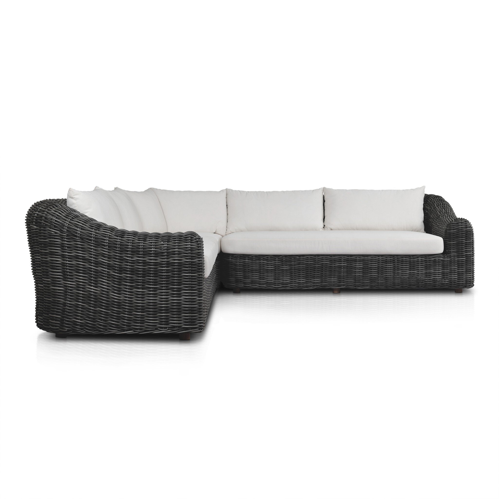 Messina Outdoor 3Pc Sectional - Venao Ivory - Image 0