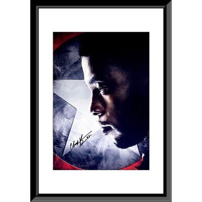 Captain America: Civil War Signed Movie Photo Autographed By Chadwick Bosemand And Robert Downey Jr. 8X10 Inches - Image 0