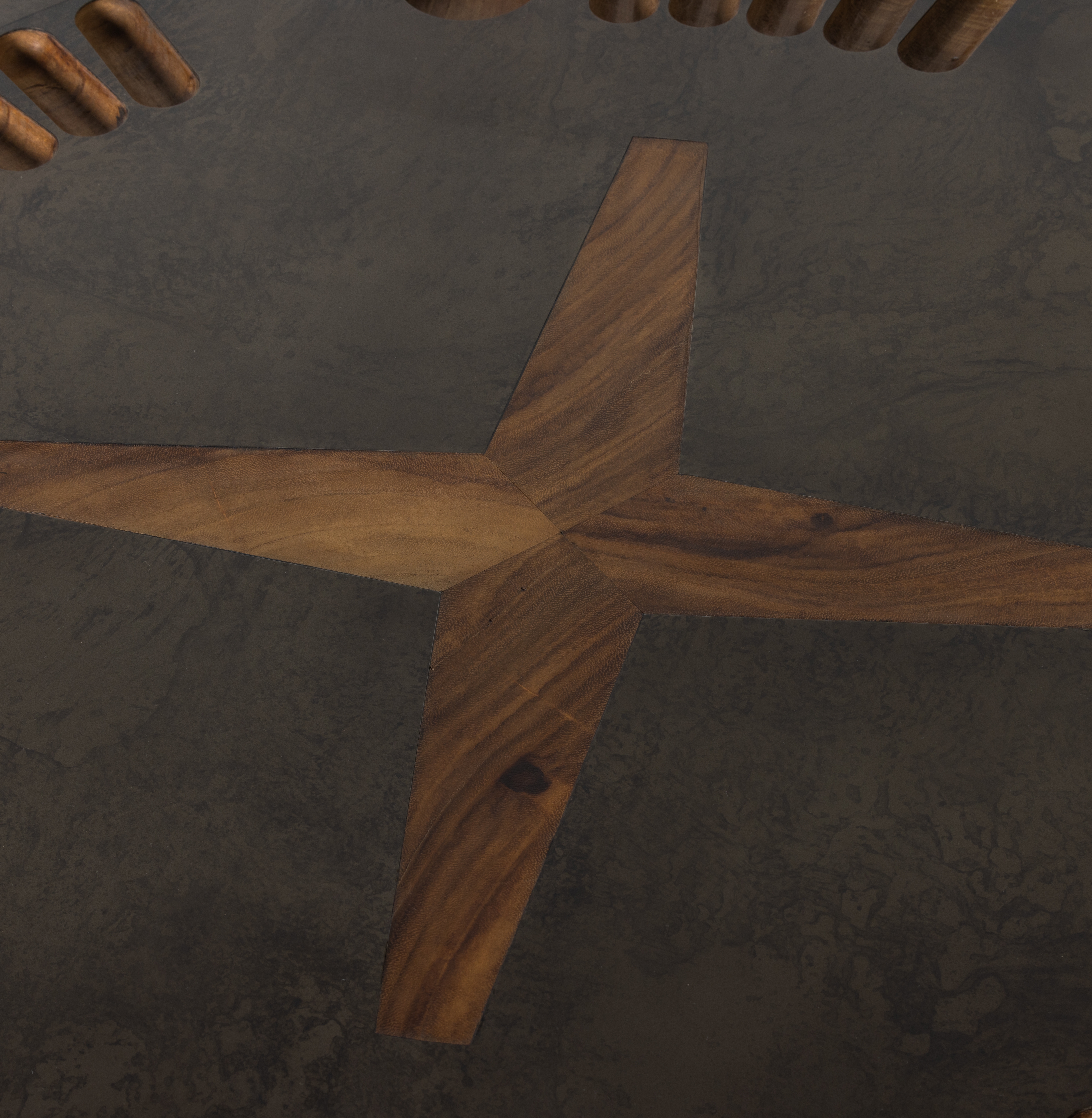 Poker Table-Natural Brown Guanacaste - Image 10