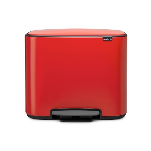 Brabantia Bo Step On Trash Can, 9.5 Gallon, Passion Red - Image 0