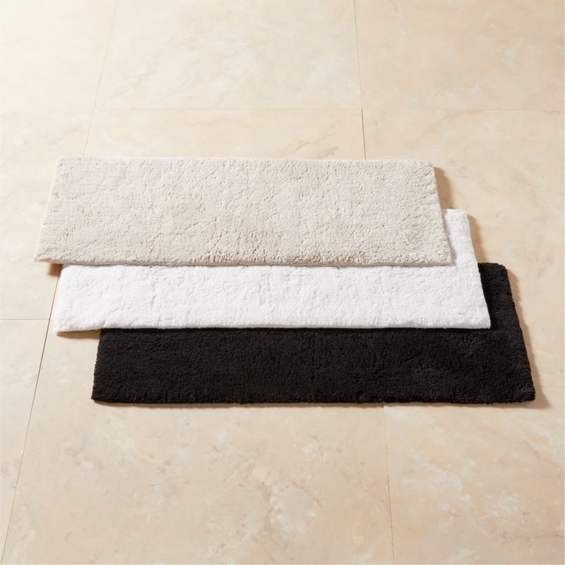 Kalani Organic Cotton Sand Solid Bath Runner Rug 24"x60" - Image 2