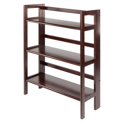 Aniyiah 38.54" H x 27.8" W Solid Wood Etagere Bookcase - Image 0