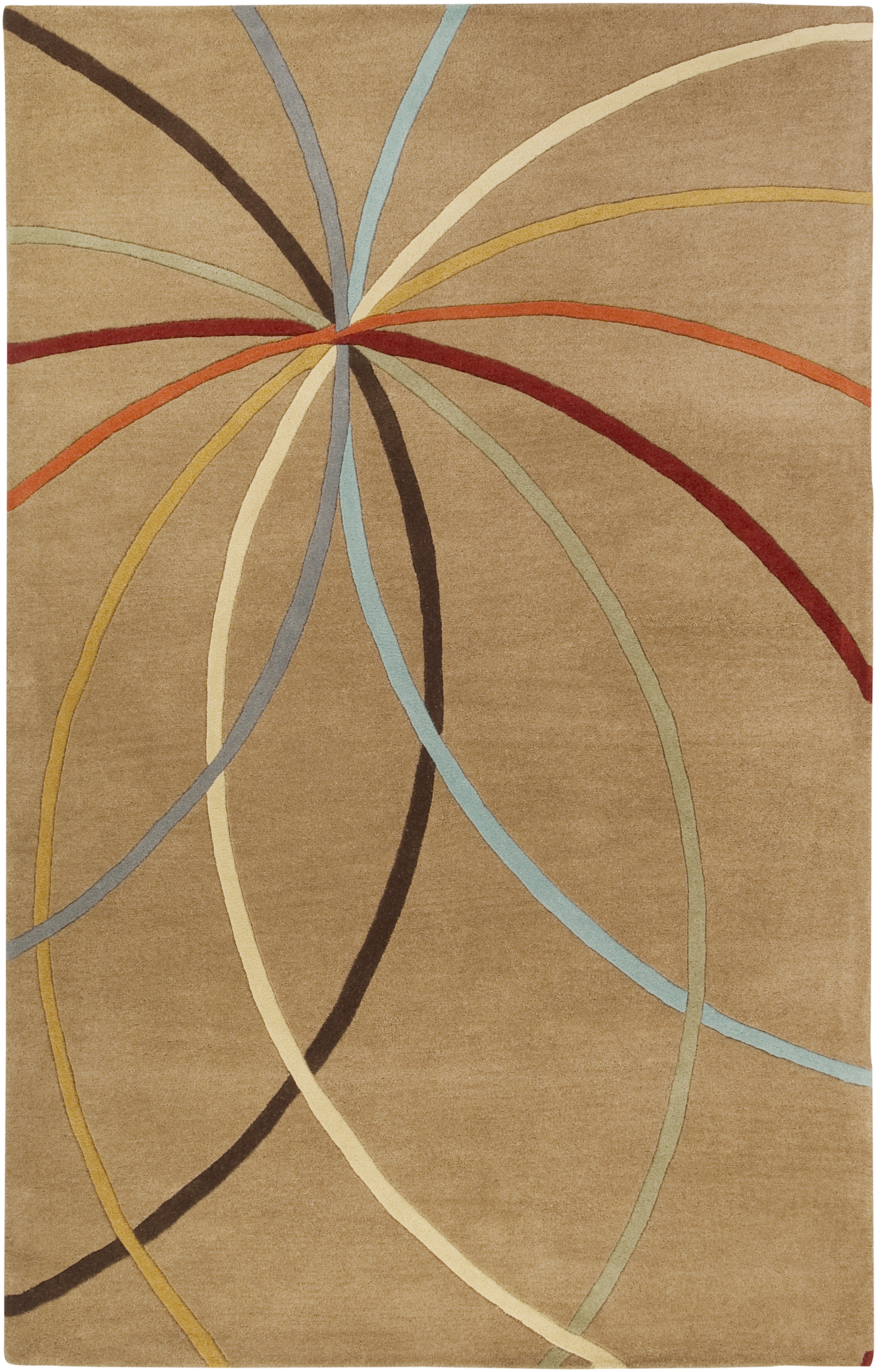 Forum Brown Indoor 4' x 6' Handmade Rug - Image 0