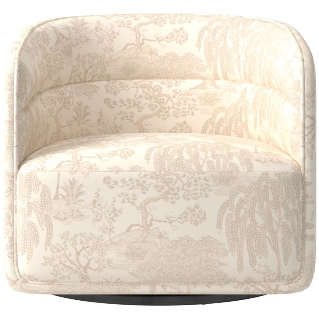 Sai Willow Natural Swivel Chair - Image 0
