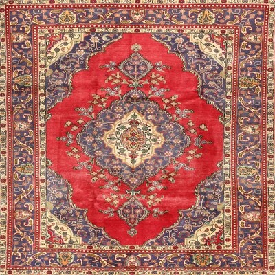 Oriental Wool Red/Blue/Biege Area Rug - Image 0