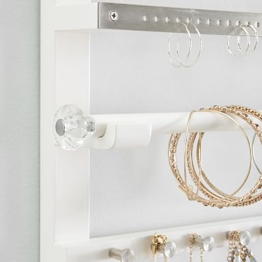 Chloe Wall Jewelry Storage, White - Image 1