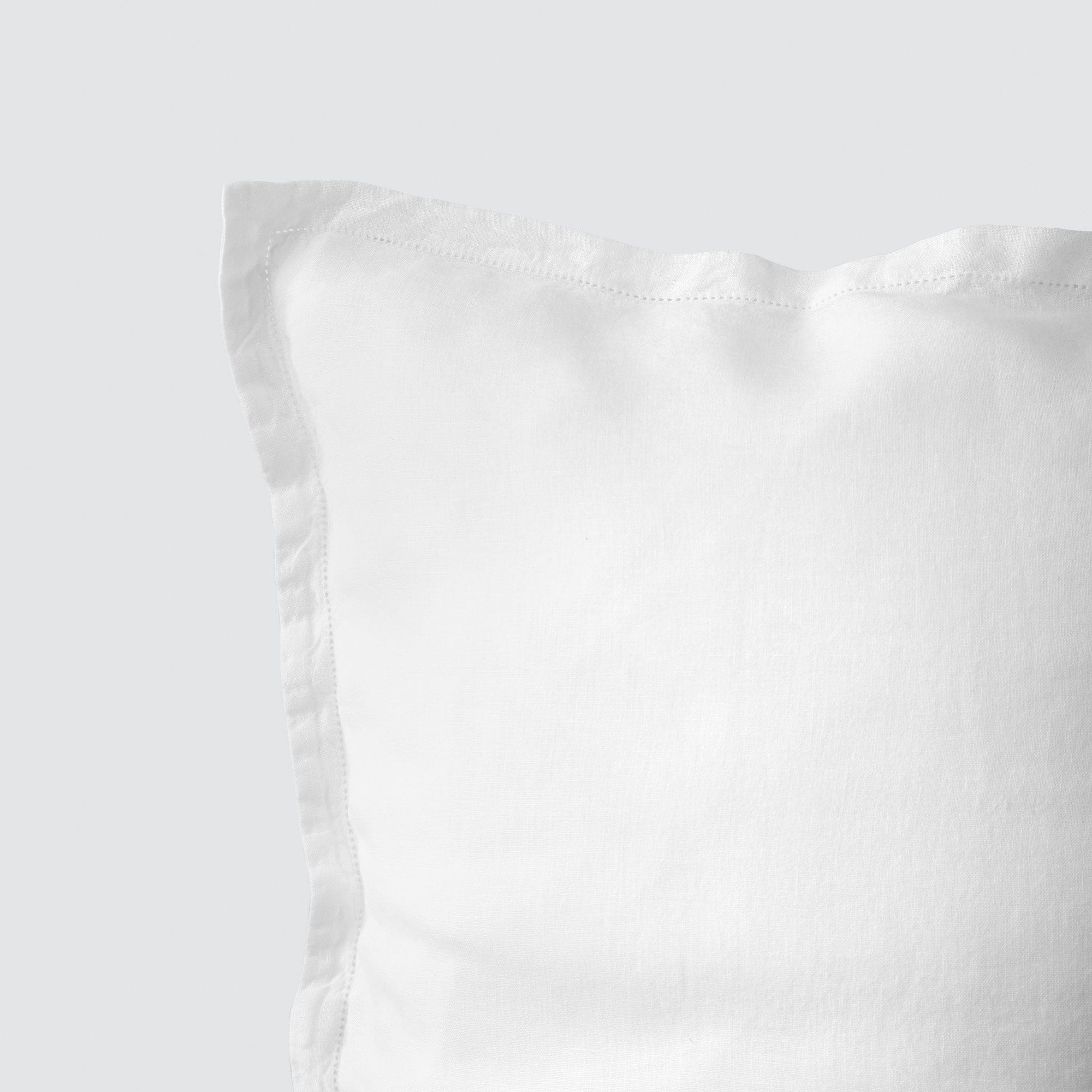 The Citizenry Stonewashed Linen Euro Shams | Black - Image 2