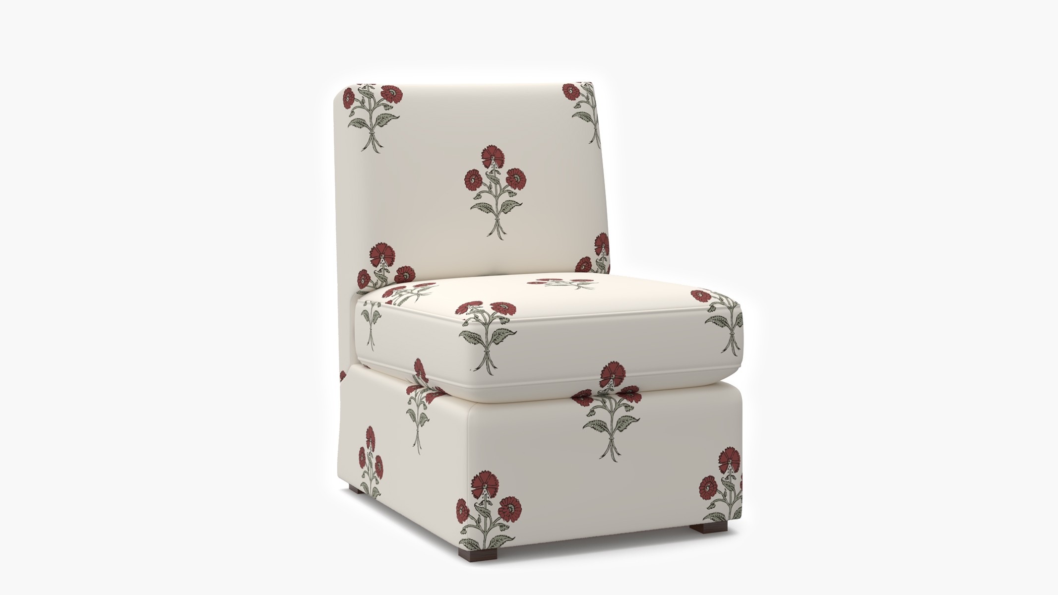 Classic Slipper Chair, Red Delphine - Image 1