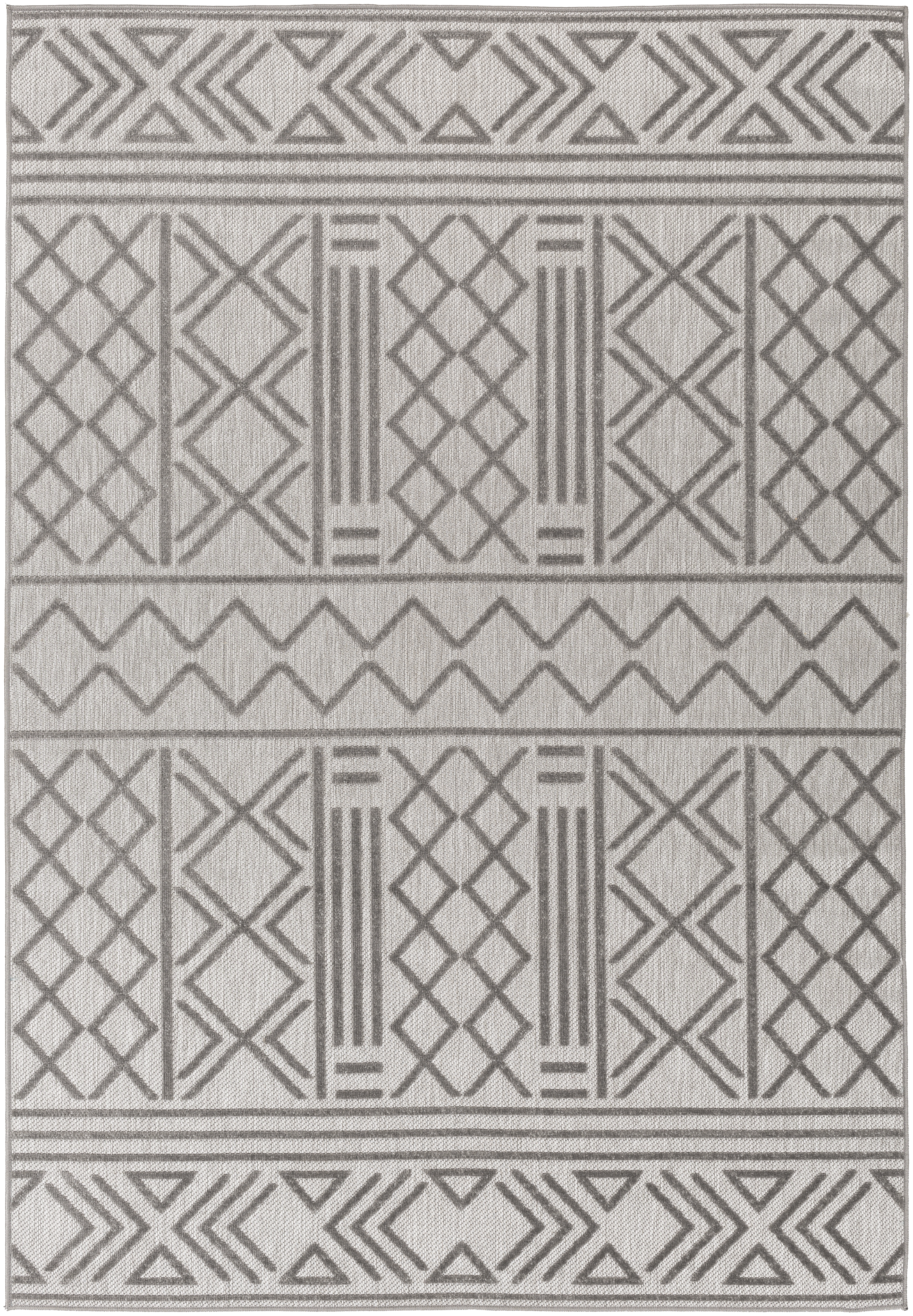 Big Sur Gray Outdoor 2' x 3' Machine Woven Rug - Image 0
