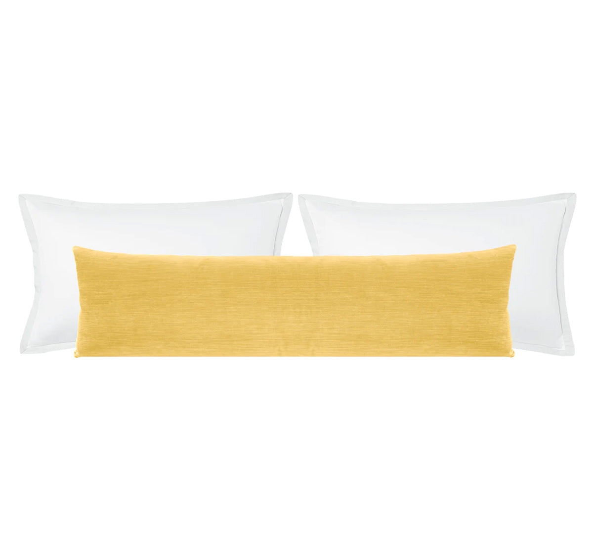 THE XL LUMBAR :: STRIE VELVET // GOLDENROD - BY THE YARD - Image 0