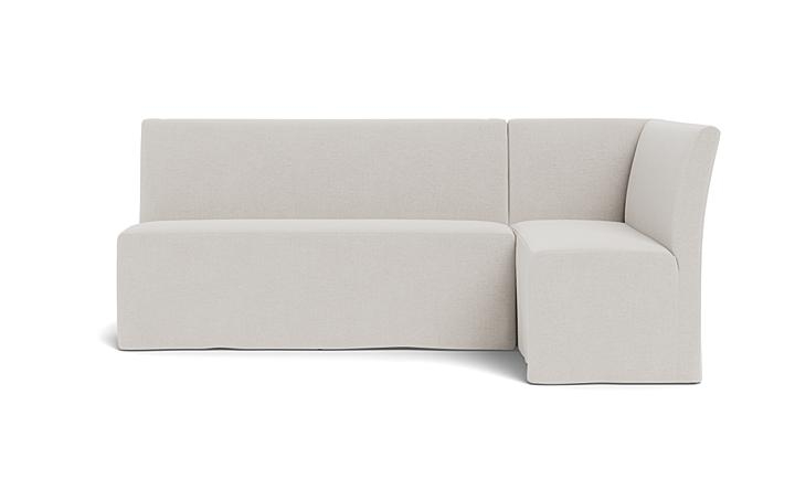 Dorian Slipcovered Right Banquette - Image 0