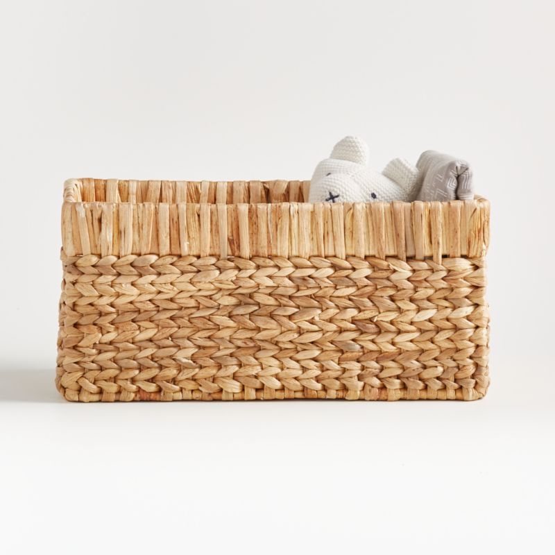 Natural Wicker Small Changing Table Basket with Handles, Set of 4 - Image 5