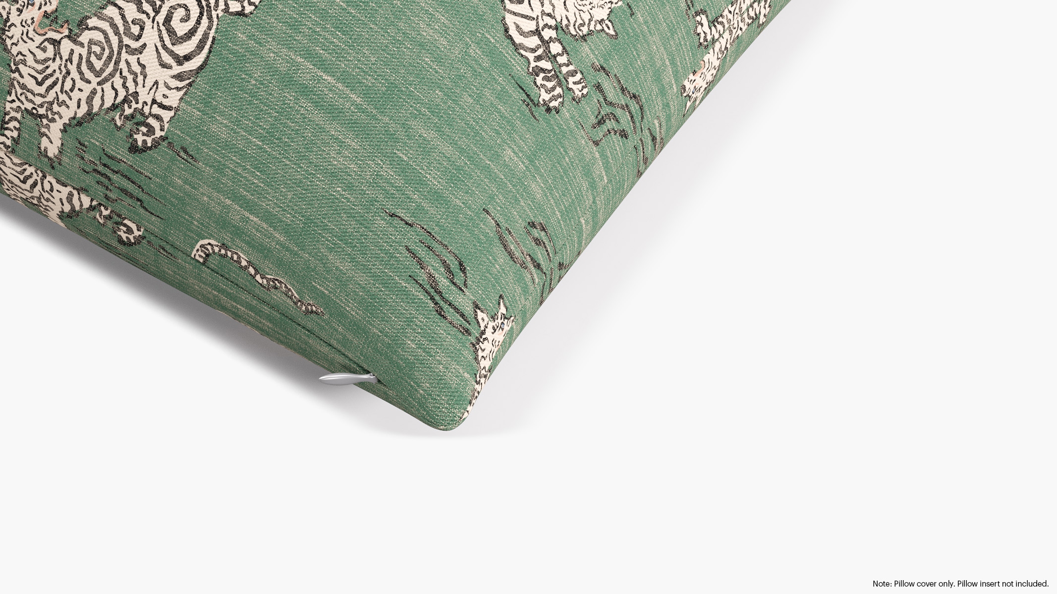 Throw Pillow Cover 26", Emerald Tigresse, 26" x 26" - Image 1